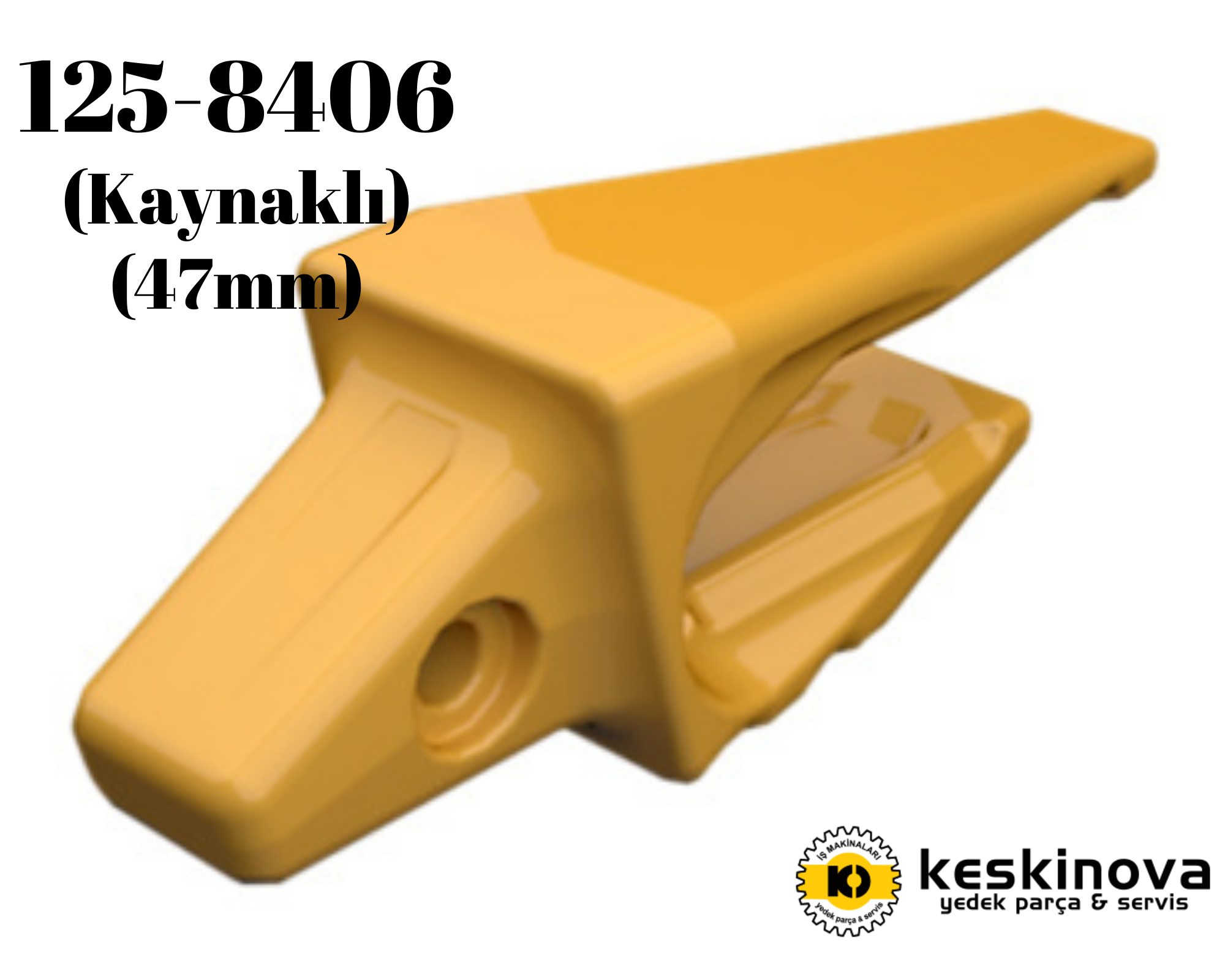 CATERPILLAR OEM CAT 980 F G MODEL SOL ADAPTÖR(KAYNAKLI) 1258406 47mm