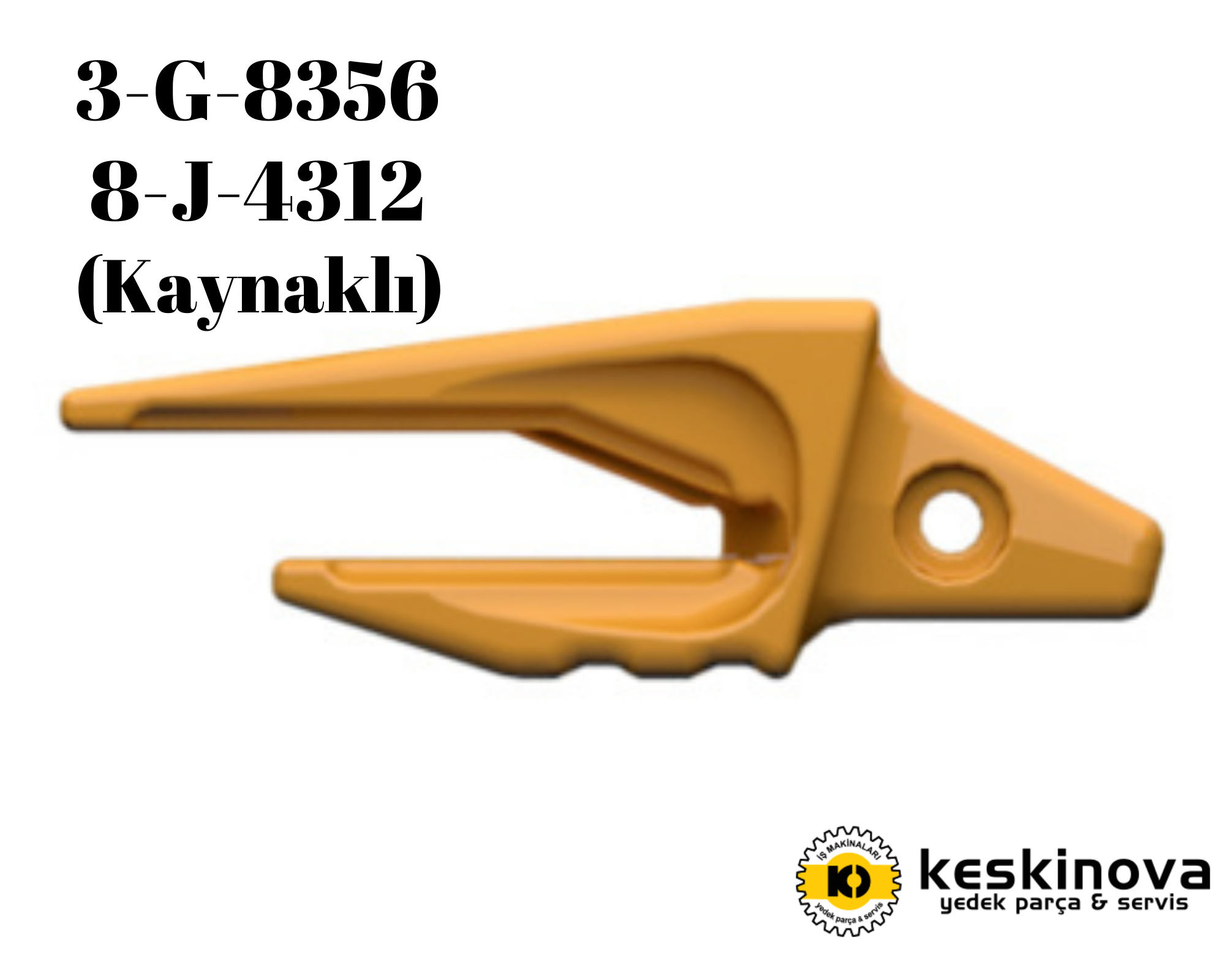 CATERPILLAR OEM CAT 225 MODEL SOL ADAPTÖR (KAYNAKLI) 3G8356