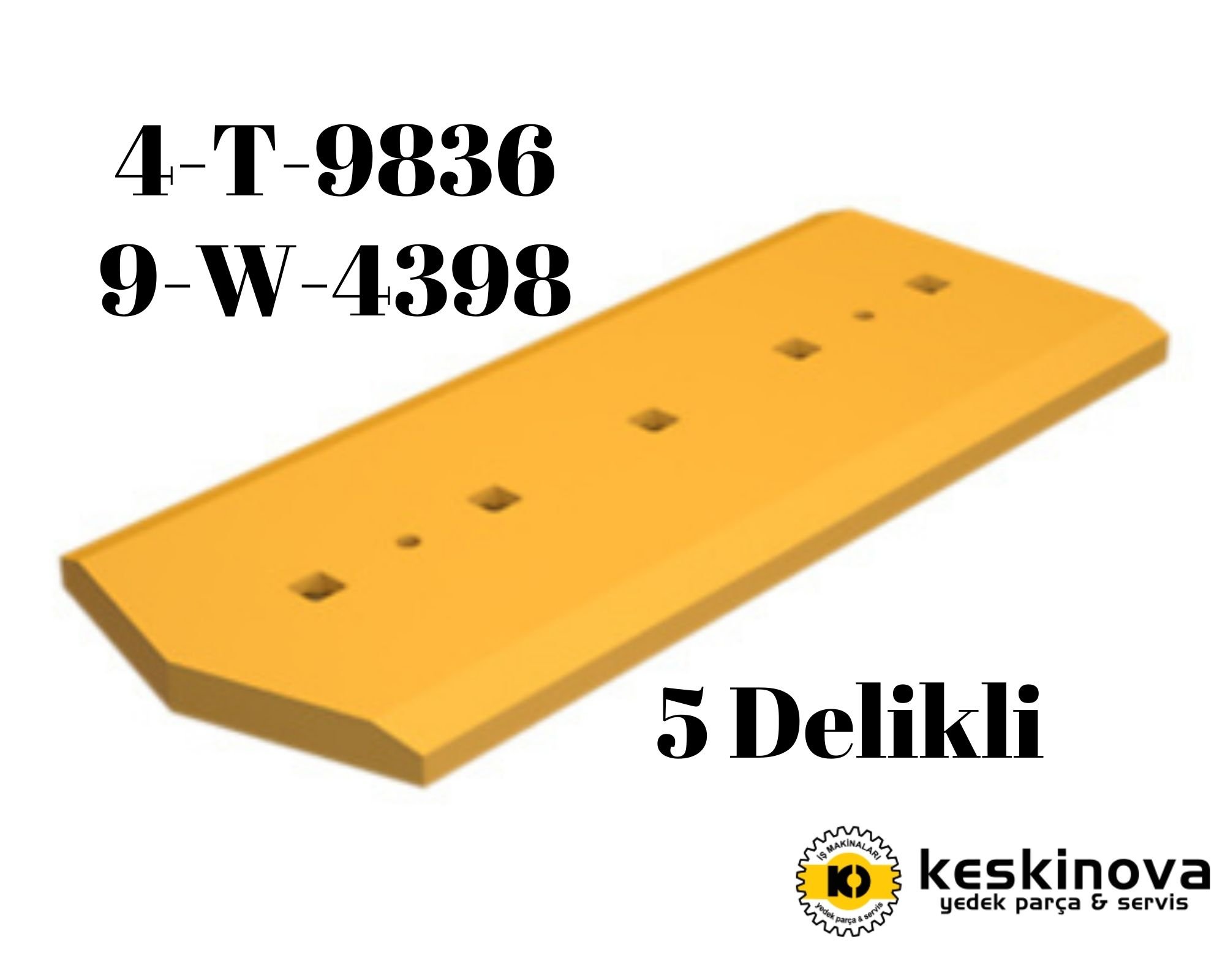 CATERPILLAR OEM CAT D8L D8N D8R MODEL ORTA KENAR BIÇAK 4T9838 5 DELİKLİ(ESS)